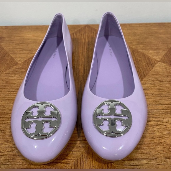 New Tory Burch Light Purple Bag and Flats Set Size 8 - Picture 10 of 16